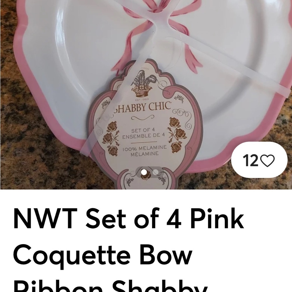 Simply Shabby Chic Pink Dinnerware Set